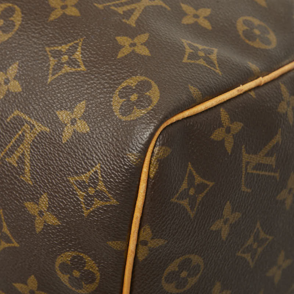 LOUIS VUITTON Brown Monogram Leather Keepall 50 Boston Bag - Picture 7 of 11